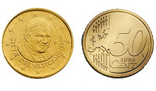 Появились монеты с портретом Папы Римского