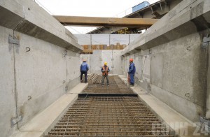 Строительство подземного пешеходного перехода в центре Сочи