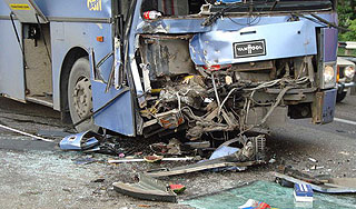 В Тарту разбился автобус с детьми из России