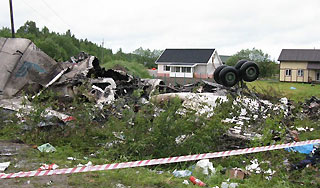 В Карелии разбился авиалайнер Ту-134
