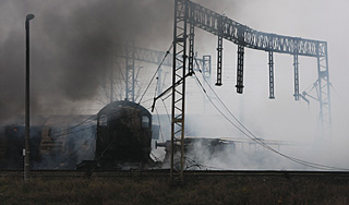 На Урале столкнулись два поезда