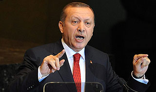 В США напали на турецкого премьера Эрдогана