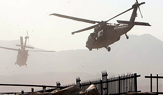 Вертолеты вступили в бой под Дамаском