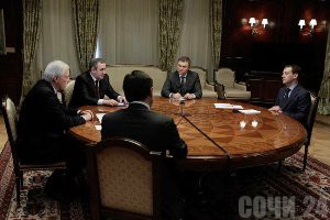Встреча президента РФ Дмитрия Медведева с руководством «ЕР» по кадровым вопросам