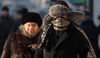 В Москву идут морозы и метели