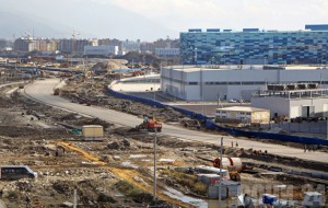 Строительство трассы "Формулы-1" в Олимпийском парке. Фото: rcmm.ru