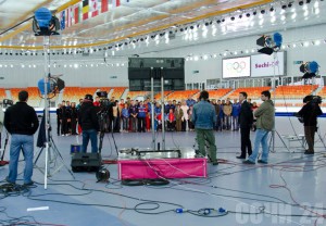 В рамках прямой линии с президентом состоялось включение из Сочи. Фото: ГК "Олимпстрой"