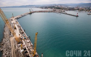 Завершается реконструкция причалов морского порта Сочи. Фото: ГК "Олимпстрой"