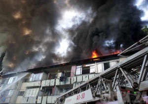 Пожар в общежитии на улице Чехова 22 мая