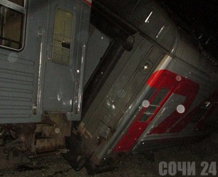 Под Туапсе поезд врезался в сель. Фото: www.tuapse.com