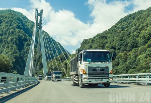 Испытания на вантовом мосту дороги Адлер – «Альпика-Сервис». Фото: СК «МОСТ» 
